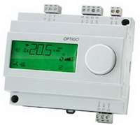 Контроллер OPTIGO OP10-230-3; конфигур для вент, отопления и ГВС; 5.вход/5.вых; ЖК-дисп; питан. 240В/4ВА.  Regin