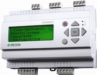 Контроллер CORRIGO E15D-S-LON; для систем ОВК свободно конфигур; 12 вход/12.вых; ЖК-дисп; LonWorks; питан. 24В/12Вт.  Regin