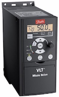 Преобразователь частоты VLT Micro Drive FC-051 (132F0003); 0,75кВт; 230В/3ф; 4,2А; вх. напр 230В/1ф.  Danfoss