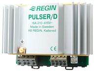 Pегулятор температуры PULSER-D; макс.мощ.упр. 3,6кВт/230В/1ф, 6,4кВт/400В/2ф; Imax=16А;DIN-рейка.  Regin